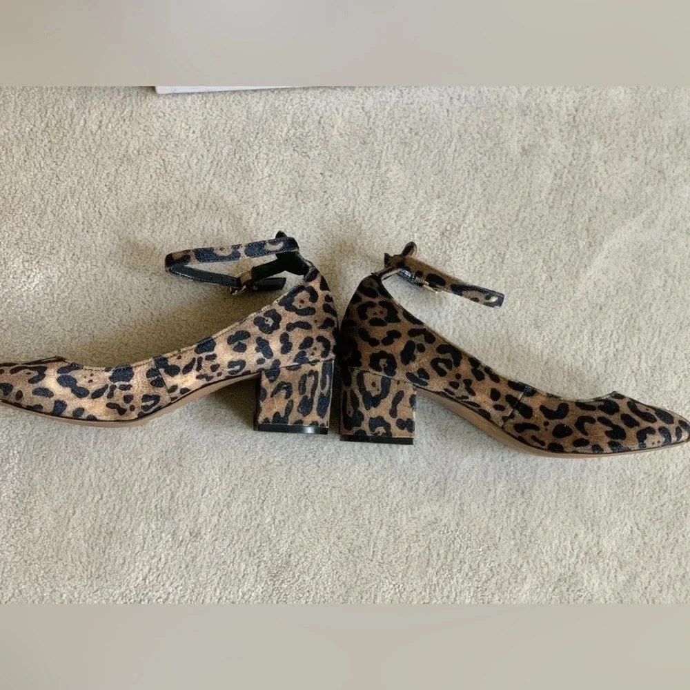 Steven by Steve Madden Vassie Ankle Pump, Animal Prints, 8.5